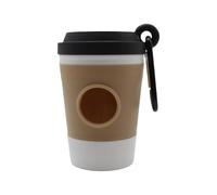 Creative Coffee Cup Design Portable Dog Waste Bag Dispenser Dog Walking Toilet Box for Walking and Travel Outdoor