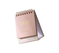 Creative Coil Bounding 2026 Small Desktop Calendar Friendly Paper Design Elegant Decoration for Study Room or Use Paper Desk Planner