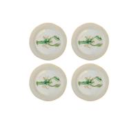 Creative Collection Green Stoneware Hadden Set of 4 Plates, 21 cm