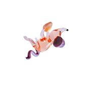 Creative Colored Glass Figurine, Stealing Eggs Gift, B