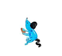 Creative Colored Glass Figurine, Stealing Eggs Gift, Blue