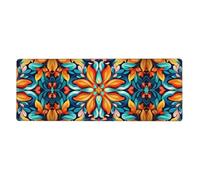 Creative Colorful Garland Printing Extra Large Mouse Pad 12x31.5in for Office, Gaming, and Learning - Durable, Comfortable, and Environmentally Friendly