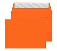 Creative Coloured Envelope C6 162 (W) x 114 (H) mm Adhesive Strip Orange 120 gsm Pack of 500