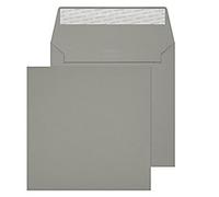 Creative Coloured Envelopes Non standard 155 (W) x 155 (H) mm Adhesive Strip Grey 120 gsm Pack of 500