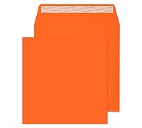 Creative Coloured Envelopes Non standard 160 (W) x 160 (H) mm Adhesive Strip Orange 120 gsm Pack of 500