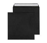 Blake Creative Colour 220 x 220 mm 120 gsm Square Peel & Seal Envelopes (514) Jet Black - Pack of 250