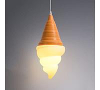 Creative Cone Ice Cream Ceiling Light Fixture Indoor Hanging Lamp Adjustable Height Adjustable Industrial Metal Pendant Light Modern Minimalist Chandelier for Bedrooms Loft Study Restaurant