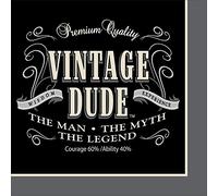 Creative Converting 16 Count Vintage Dude Lunch Napkins