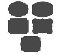 Creative Converting 2 Sheets of Chalkboard Labels, Black