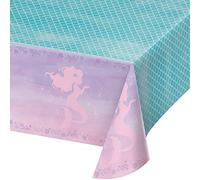 Creative Converting 336720case Iridescent Mermaid Party Tablecloths, Plastic, Blue
