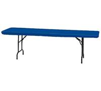 Creative Converting 37442 Party Supplies Plain Royal Blue Stay Put Tablecover, Plastic