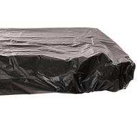 Creative Converting 702000 Stay-Put Plastic Table Cover, 30 by 96", Black