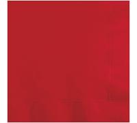 Creative Converting Celebrations 20 Count Beverage Napkins, Classic Red