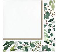 Creative Converting Eucalyptus Patterned Beverage Napkins, 5'', Multi-Color