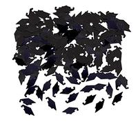 Creative Converting Graduation Caps Confetti, Black