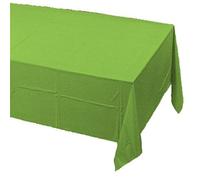 Creative Converting Green Plastic-Lined Rectangular Paper Tablecover-1 Pc, Fresh Lime, One Size