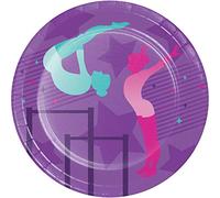 Creative Converting Gymnastics Party Dessert Plate 8ct