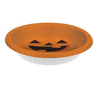 Creative Converting Halloween Pumpkin 20Oz. Paper Bowl, Multi-color