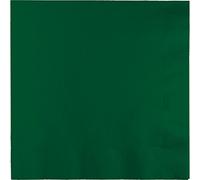 Creative Converting Paper Napkins, 3-Ply Dinner Size, Hunter Green Color, 25-Count Packages (Pack of 5)