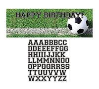 Creative Converting PC297966 Personalise Giant Soccer Birthday Banner with Stickers-1 Pc, Plastic