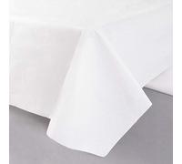 Creative Converting PC710241 White Plastic-Lined Rectangular Paper Tablecover, 1 Pc