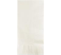 Creative Converting Touch of Color 2-Ply 50 Count Paper Dinner Napkins, White