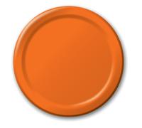 Creative Converting Touch of Color 24 Count Paper Banquet Plates, Sun-Kissed Orange -