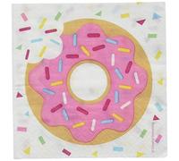 Creative Convertting 8C322292 Napkin, 25 x 25 cm, Donuts, Multi-Colour