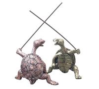 Creative Copper Plated Turtle Fragrance Insertion Incense Stove Small Decoration with Various Fragrance Channels, Office Tea Pet Tea Table-Kung Fu Turtle