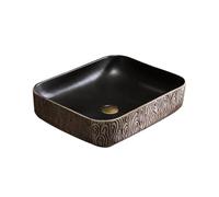 Creative Countertop Washbasin, Rectangular, Ceramic, Art Basin, Bathroom Basin, Bathroom Sink