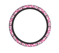 Creative Cow Cartoon Animal Printed,15 Inch Universal Car Steering Wheel Cover Anti-Slip Elastic Cars Accessories Steering Covers