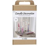 CREATIVE Craft Kit Candle Decoration, White, 1 Pack, Mulricolour