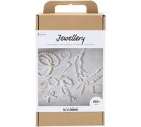 Creative Craft Mix Jewellery, White - Mother-of-Pearl, 1 Pack, Mulricolour
