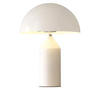 Creative Cream Style Mushroom Lamp,at The Head of The Bed Table Lamp with Cable Retro Night Table Lamp (White)