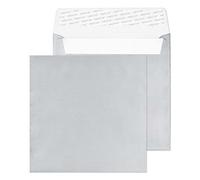 Creative Creative Shine Coloured Envelope Non standard 160 (W) x 160 (H) mm Adhesive Strip Silver 130 gsm Pack of 500