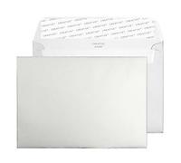 Creative Creative Shine Coloured Envelopes C6 162 (W) x 114 (H) mm Adhesive Strip Silver 130 gsm Pack of 500