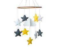 Creative Crib Hanging Toys Photography Props Baby Crib Mobile for Crib Decor Stars Clouds