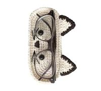 Creative Crochet Glasses Stand Animal Theme Knitting Craft Glasses Protective Tray Eyeglass Organizer Home Decor Gift Knit Spectrum Display Stand