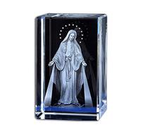 Creative Crystal Inner Carved Buddha Statue Decoration Catholic Figurine Sculpture Icon Luther Mary Religious Decorative Souvenir Ornament Home Decor Art collection