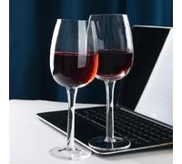 Creative Crystal Wine Glass, Half Round European Style,Hand Blown Champagne | The Half-round Bowl Isn't Just A Glass-it's A Piece Of Modern European Art. The Hand-blown Crystal Catches The Light