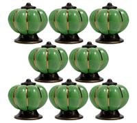 Creative Cupboard Knob, Ceramic Cupboard Knobs, 8 x Ceramic Door Cabinet Round Knobs - Modern, Simple Decorative Pull Handle with Mounting Screws for Cupboards, Cabinets