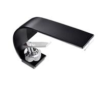 Creative Curved Kitchen Faucet, White Sink Mixer Tap with Cold & Hot Water, Stainless Steel Bathroom Lavatory Faucet, Modern Design (Silver)