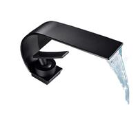 Creative Curved White Kitchen Faucet, Stainless Steel Mixer Tap with Hot & Cold Water, Stylish Bathroom Sink Faucet (Nero) - Modern Design