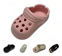 Creative Cute Ceramic Clogs Ashtray - Portable Smokeless Cigarette Ashtray for Office and Home - Handmade Gift for Men Women (Pink)