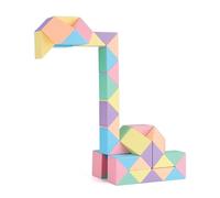Creative Cute Macaron's Color Scheme Magic Snake Cube Magic Ruler Puzzle Twist Toy (60 Blocks)