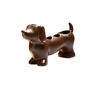 Creative Dachshund Toothbrush Holder, Cute Dachshund-Shaped Toothbrush Holders, Ceramic Bathroom Countertop Accessories, Personalized Decoration, for Bathroom Home(Brown)