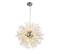 Creative Dandelion Chandeliers with Crystal Particle Kit, Modern Restaurant Fireworks Pendant Lights, G9 Socket, Living Room Ceiling Hanging Lamp, Bedroom Lighting Suspension Lamps