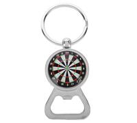 Creative Dartboard Bottle Opener Keychain:Stainless Steel Keyring for Car Bag Decoration Unique Gift for Men and Women