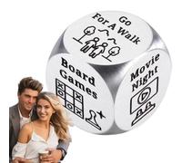 Creative Decision Dice, Date Night Game, 0.63 Inch Compact with Funny Appeal, Novelty Gear with Playful Style, Party Supply for Couples, Daily Aid for Valentines Adults Kids Entertainment Accessories