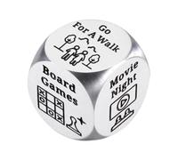 Creative Decision Dice, Date Night Game Couples, Funny Novelty Gift Toy, Unique Roll-Based Idea Generator, Set of 2 Dice for Romantic Surprises, Valentine's Day Entertainment Adults .63 inches